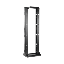 HOFFMAN, ESDR19FM45U, Rack de 2 Postes Sísmico, Estándar de 19 in, Rieles Numerados y Roscados #12-24, Fabricado en Acero, 45 Un