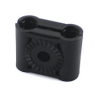 SYSCOM TOWERS, CB-38, Paquete de 10 Sujetadores Plasticos Para Cable Coaxial de 3/8