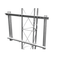 SYSCOM TOWERS, SBL-UNI-2GD, Brazo Lateral Doble Para Torre Arriostrada, Compatible con STZ30G, STZ35G y STZ45G.