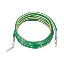 PANDUIT, GJ6240UH, Jumper para Aterrizar Equipos, 6 AWG, con Terminal Doblada a 45 Grados y Terminal Recta, Para Conexión a Tier