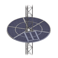 SYSCOM TOWERS, SOM-30, Sistema Anti Escala tipo Sombrilla para Torre STZ30G. Galvanizada por Inmersión en Caliente.