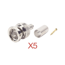 Comprar Kit 5 Conectores BNC Macho 75 Ohm | Smartgrid México