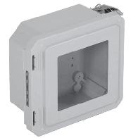 STI, EF060604-W, Caja Impermeable De Fibra De Vidrio, 6.77 (17.19cm) Alto x 6.77 (17.19cm) Ancho x 4.06 (10.31cm) Profundidad, C