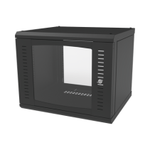 LINKEDPRO BY EPCOM, SR-1909-GFP, Gabinete para Montaje en Pared Fijo, con 9 Unidades de Rack, de 19in, Puerta de Cristal Templad