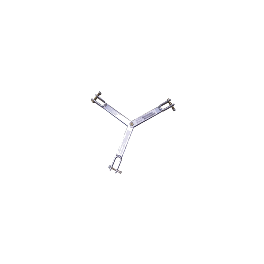 SYSCOM TOWERS, SJB-90G, Brida para sujeción de retenida compatible con tramos STZ90G, Galvanizado por Inmersión en Caliente.