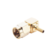 Comprar Conector SMA Macho Ángulo 90° Oro | Smartgrid México