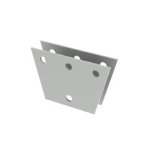 SYSCOM TOWERS, SJP-3G, Par de Placas Igualadoras de con Perforaciones para 3 Retenidas. Galvanizado por Inmersión en Caliente.