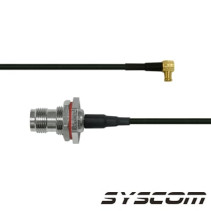 EPCOM INDUSTRIAL, SMCX-174-TNCH-30, Cable RG-174/U de 30 cm, con Conectores MCX Macho en Angulo Recto a TNC Hembra.