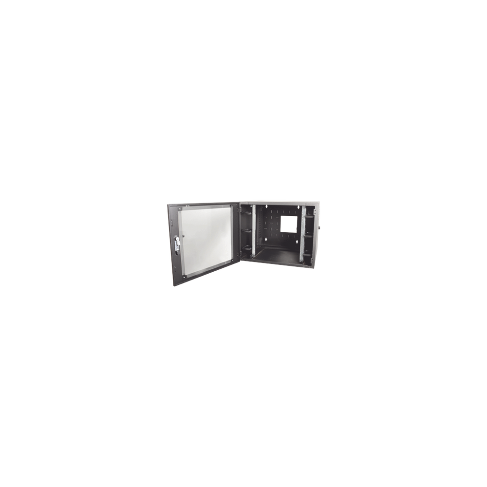 SIEMON, WC3-P101-12, Gabinete de Pared Estándar de 19in, Abatible, de 12 UR, 762 mm de Profundidad, Color Negro