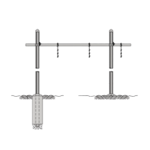ROHN, WGBS121014, Guía de Cable Horizontal Tipo Puente Sencilla de 12 de Ancho.