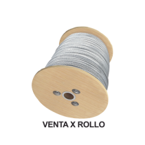 SYSCOM, S-RET-38RS, Cable de Retenida de 3/8 de Acero Galvanizado 7 Hilos (Venta por Metro).