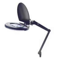 SYSCOM, DSESKLAPM/33, Lámpara de LED para Escritorio con Lupa de 5 Pulgadas de Diámetro, 5 Dioptrias, 2.25X.