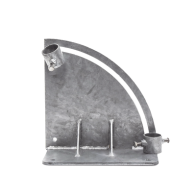 SYSCOM TOWERS, SLM-BA-3G, Base para Mástil con Ajuste de Ángulo. Diámetros de Mastil: 1 a 1-3/4