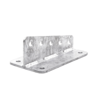 SYSCOM TOWERS, SLM-ANG, Ancla Aleta de 5 Orificios con 4 Puntos de Fijación. Uso en Fijación de mástiles. Galvanizado por Inmers