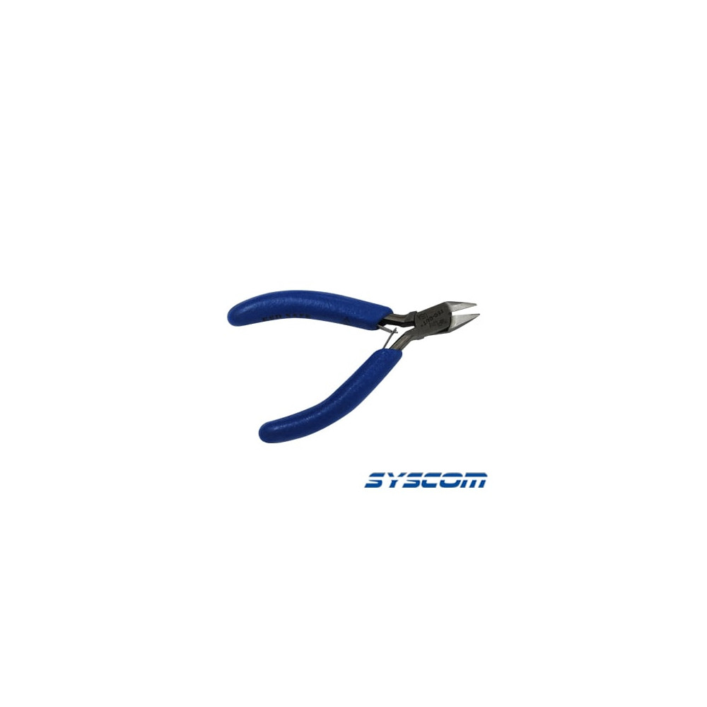 SYSCOM, 758-PL-018, Pinza de corte fino frontal al raz templada 4-1/4
