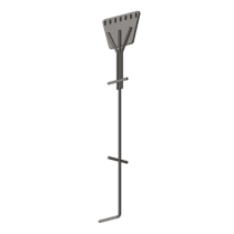 SYSCOM TOWERS, SAZ-90G-7R, Ancla de Piso Tipo Paleta 7 Orificios para Retenida. Placa: 3/4 , Redondo: 1 , Altura: 210 cm. Galv. 