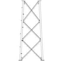 ROHN, SSV9NH, Sección 9 Intermedia para Torre Autosoportada línea SSV (Código de Fábrica: 9NH)