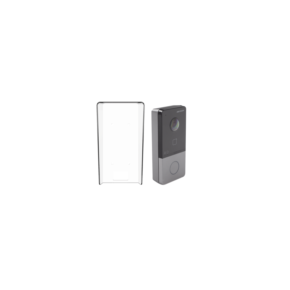 HIKVISION, DS-KV6113-PE1(C)/K, Kit Videoportero IP + Carcasa protectora 2 Megapixel / PoE Estandar / IP65 / Apertura desde Hik-c
