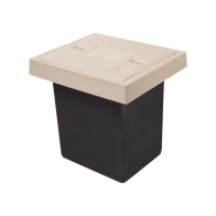 LINKEDPRO BY EPCOM, LP-RL1TL, Registro de Telecomunicaciones L1T Ligero, 1 Tapa, Resistencia 2.5 Toneladas, Uso Peatonal