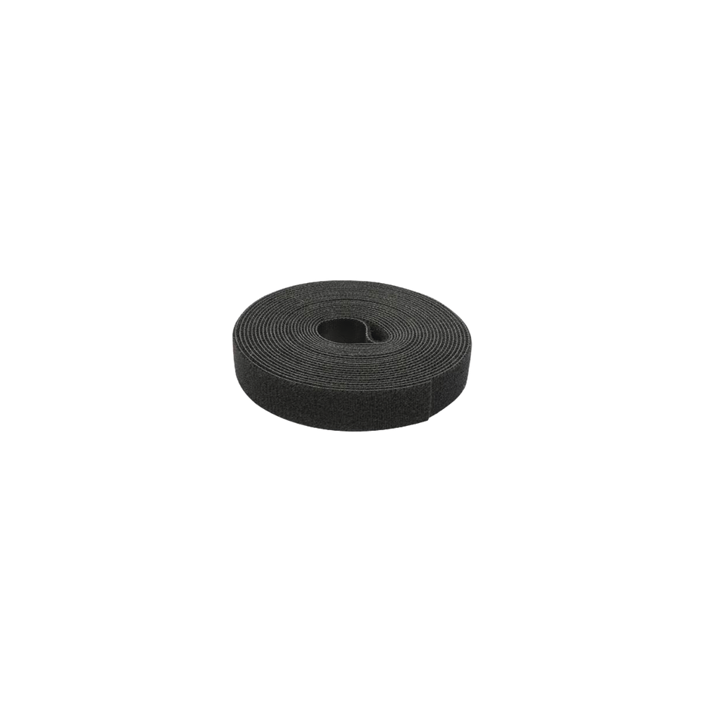 PRECISION, PST-C05-001-BK, Cinta de Contacto Autoadherente Color Negro / 1.6 cm x 25 metros / Espalda con Espalda (Gancho y Bucl