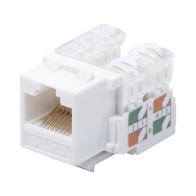LINKEDPRO BY EPCOM, LP-KJ-601-WH, Módulo Jack Keystone Cat6 con terminación 110 (Punchdown) para faceplate - Color Blanco
