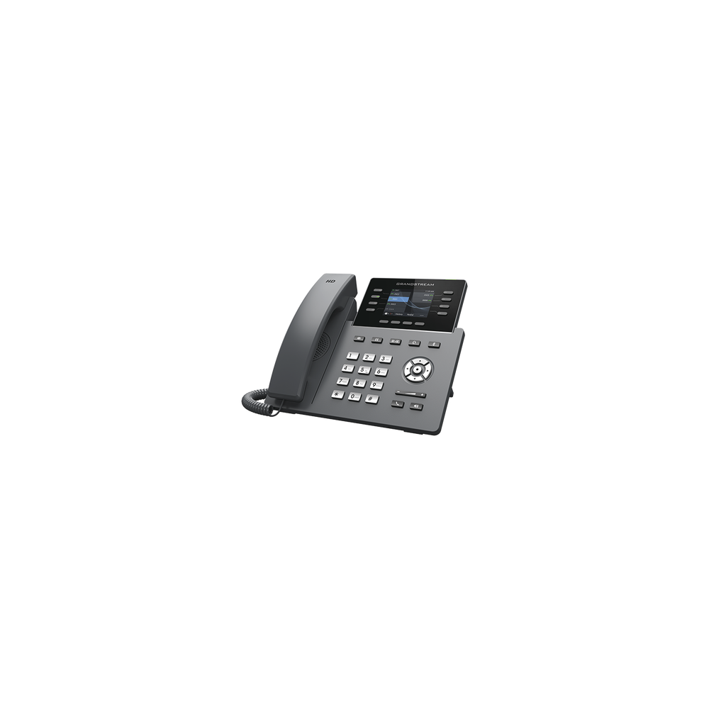 GRANDSTREAM, GRP2624, Teléfono IP Wi-Fi, Grado Operador, 8 líneas SIP con 4 cuentas, pantalla a color 2.8 , puertos Gigabit, Blu