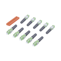 TEMPO, SCAPCMCS10, Conector Mecánico Monomodo SC/APC Pre-pulido 3mm (Bolsa con 10 PIEZAS)