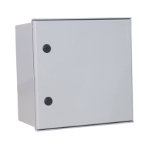 PRECISION, PST-4040-20P, Gabinete de Poliéster IP65 Uso en Intemperie (400 x 400 x 200 mm) con Placa Trasera Interior de Plástic