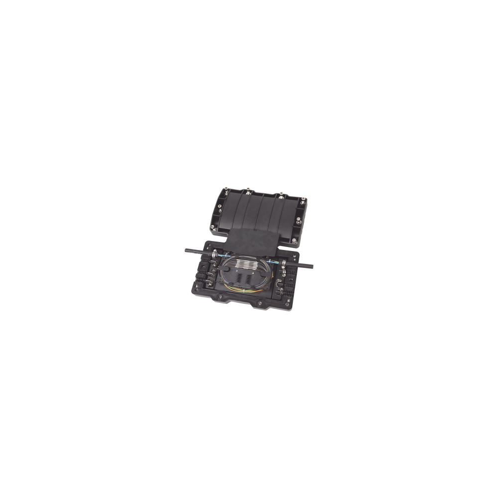 FIBERHOME, FITOSC320-H8, Caja de Distribución de Fibra Óptica Horizontal, hasta 48 empalmes, Exterior IP68