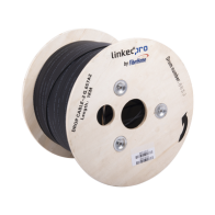 LINKEDPRO BY FIBERHOME, IC-DROPA2-2C, Carrete de 1 km de Fibra Óptica Drop, Interior/Exterior G.657A2 Monomodo de 2 hilos (bifib