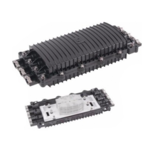 LINKEDPRO BY EPCOM, LP-SCH96-3, Caja de Distribución de Fibra Óptica Horizontal, hasta 96 empalmes, Exterior IP68, 3 Puertos de 