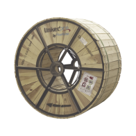 LINKEDPRO BY FIBERHOME, OC-ADSS-12C-S200/4KM, Carrete de 4 km de Fibra Óptica Aérea (ADSS) G.652D, Monomodo de 12 Hilos, Exterio