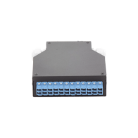 LINKEDPRO BY EPCOM, LP-RDLCUSM, Distribuidor de Fibra Óptica Para Riel Din, 12 acopladores LC/UPC Duplex Monomodo con Charola de