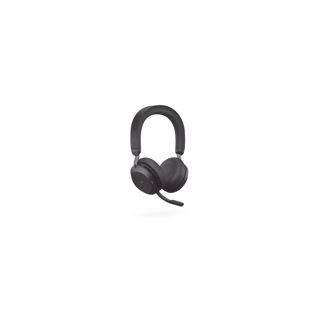 JABRA, EVOLVE275MSBKA, Jabra Evolve2 75, Auricular stereo versión MS con cancelación de ruido activa, dongle USB-A indicador de 