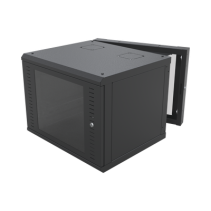 LINKEDPRO BY EPCOM, SR-1912-GAP-V4, Gabinete Abatible de Pared (Con Marco Trasero) con Rack 19 de 12 Unidades. Ventana de Crista