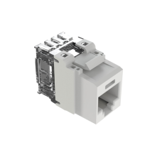 PANDUIT, NK6X88MWH, Conector Jack Estilo 110 (de Impacto), Tipo Keystone, Categoría 6A, de 8 posiciones y 8 cables, Color Blanco