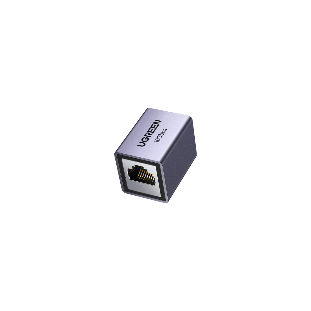 UGREEN, 15117, Acoplador STP (Extensor de Cable Ethernet RJ45) | 10Gbps | Blindado | Compatibilidad con Cat8 Cat7 Cat6 Cat5e | H