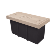 LINKEDPRO BY EPCOM, LP-RL2TL, Registro de Telecomunicaciones L2T Ligero, 2 Tapas, Resistencia 2.5 Toneladas, Uso Peatonal