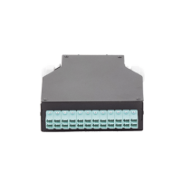 LINKEDPRO BY EPCOM, LP-RDLCUMM, Distribuidor de Fibra Óptica para Riel Din, 12 Acopladores LC/UPC Duplex Multimodo con Charola d