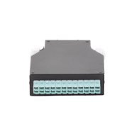 LINKEDPRO BY EPCOM, LP-RDLCUMM, Distribuidor de Fibra Óptica para Riel Din, 12 Acopladores LC/UPC Duplex Multimodo con Charola d