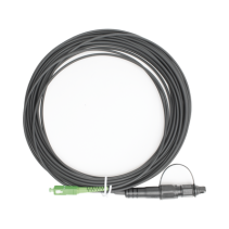 FIBERHOME, OFC-S1-BK-SA-H1A-30-10-2601, Jumper de Fibra Óptica, conector SC/APC - conexión a caja FDP460, redondo, 10 metros, fo