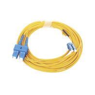 LINKEDPRO BY EPCOM, LP-FO-D-LCU-SCU-05, Jumper de Fibra Óptica Monomodo 9/125 LC/UPC-SC/UPC, PVC, 2.0 mm, Dúplex, amarillo, 5 me