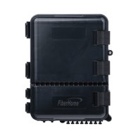FIBERHOME, FDP-440A, Caja de Distribución de Fibra Óptica para 24 Empalmes, con 8 acopladores SC/APC simplex, Exterior IP55, Col