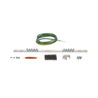 PANDUIT, RGRKCBNJY, Kit de Puesta a Tierra con Jumper 6 AWG RGREJ696Y y Barra de Conexiones de 20 Orificios RGRB19U, para Rack d