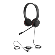 JABRA, EVOLVE-20-DUO-UC, Jabra Evolve 20 DUO con conexión USB, micrófono con cancelación de ruido de ultima generación, configur