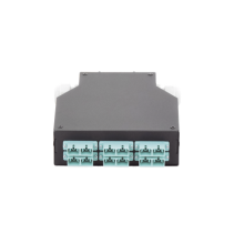 LINKEDPRO BY EPCOM, LP-RDSCUMM, Distribuidor de Fibra Óptica para Riel Din, 6 Acopladores SC/UPC Multimodo con Charola de Empalm