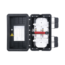 FIBERHOME, FDP-420F, Caja de Distribución de Fibra Óptica, Hasta 96 Empalmes, Exterior IP65, Color Negro