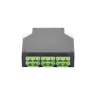 LINKEDPRO BY EPCOM, LP-RDSCASM, Distribuidor de Fibra Óptica para Riel Din, 6 Acopladores SC/APC Duplex Monomodo con Charola de 