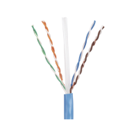 PANDUIT, PUR5504BUY, Bobina de Cable UTP 305 m. de Cobre, PanNet, Azul, Categoría 5e (24 AWG), Riser (CMR), de 4 pares