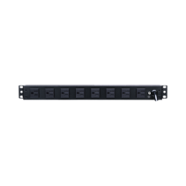 CYBERPOWER, PDU15B2F8R, PDU Básico Para Distribución de Energía, Con 8 Tomas NEMA 5-15R Traseras y 2 Tomas 5-15R Frontales, 1UR,